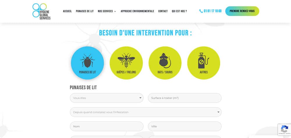 Site WordPress Hygiène Global Services
