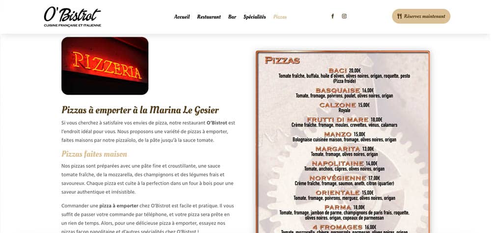 Site-WordPress-O-Bistrot